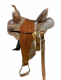 D&L Saddlery Western Barrel Racing Saddle