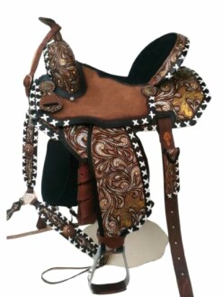 BNB International Western Barrel Racing Saddle