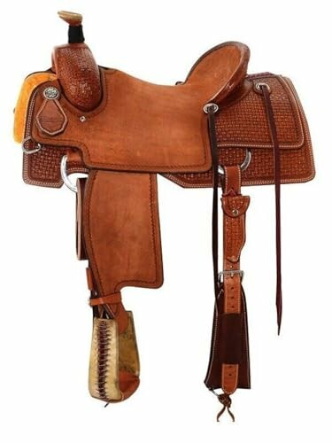 Western Roping Saddle Wade Roper Leather Horse Saddle